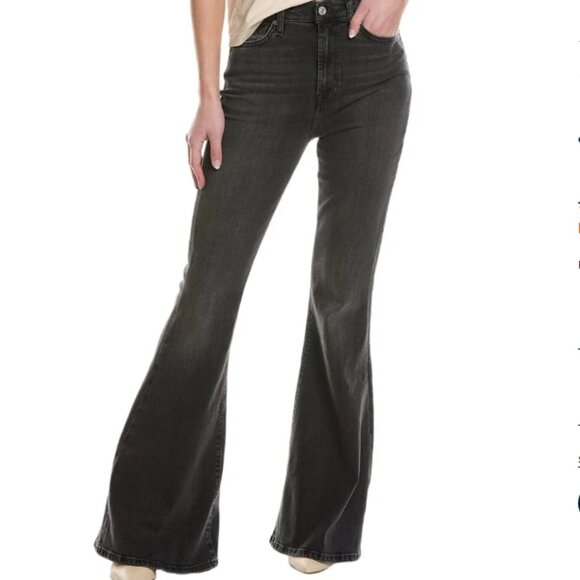 7 For All Mankind Megaflare Jean – Black – Size 25 – NWT - Picture 6 of 6